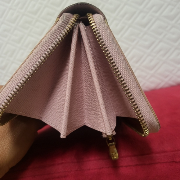 Louis Vuitton Damier Azur Zippy Long Wallet Pink..Authentic!! - Picture 7 of 16